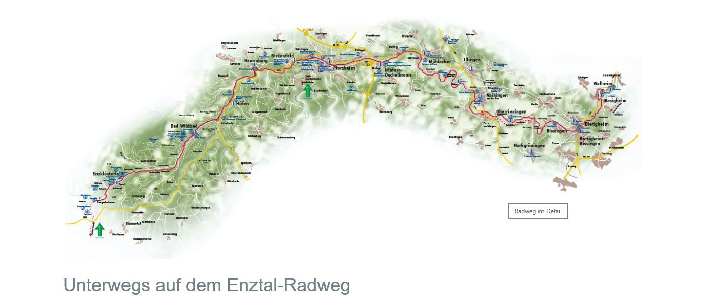  Karte Enztal-Radweg 